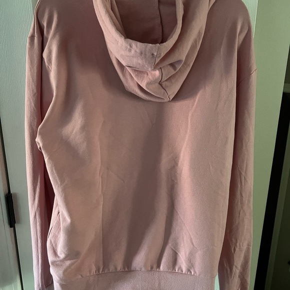 Women’s XL Hoodie Sweatshirt Pink Handmade Pray Christian Apparel - Picture 3 of 4